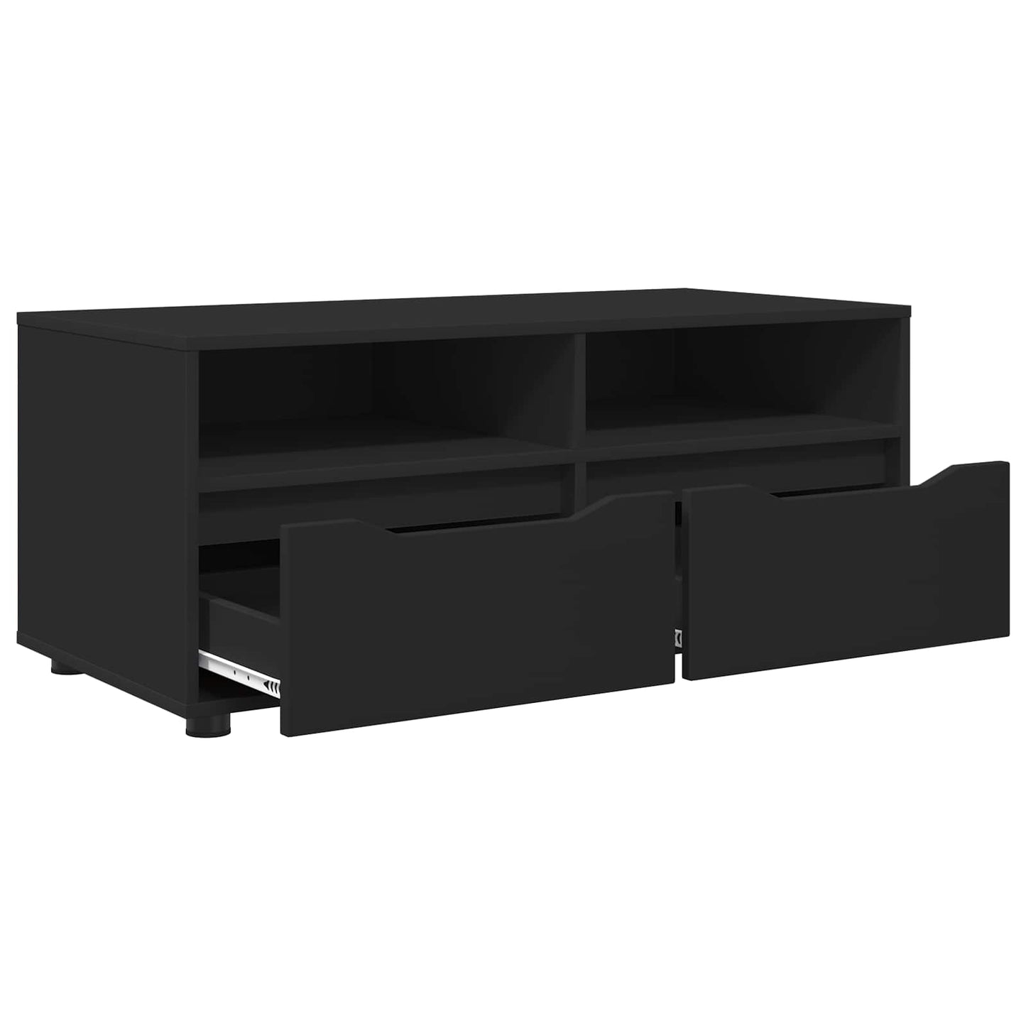 vidaXL Ντουλάπι TV 100 x 48 x 43 εκ. Μαύρο Επεξεργασμένο Ξύλο