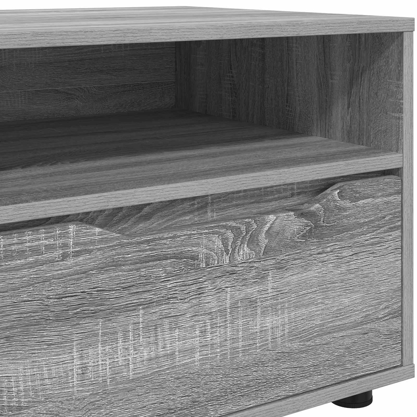 vidaXL Ντουλάπι TV 100 x 48 x 43 εκ. Γκρίζο Σονομα Επεξεργασμένο Ξύλο