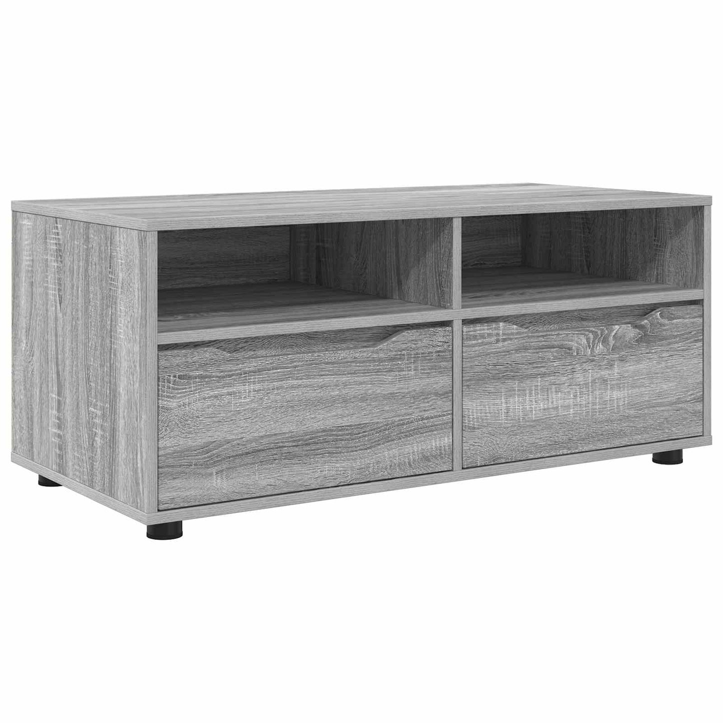 vidaXL Ντουλάπι TV 100 x 48 x 43 εκ. Γκρίζο Σονομα Επεξεργασμένο Ξύλο
