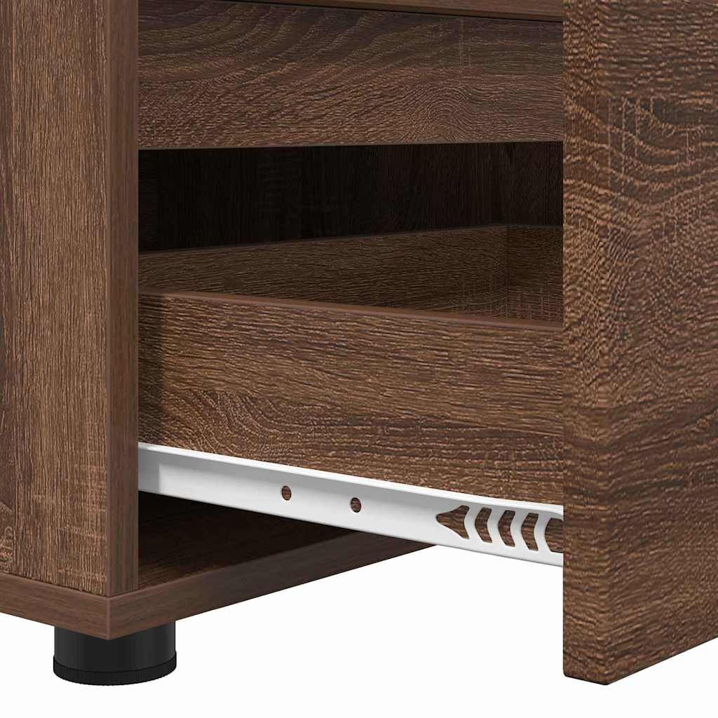 vidaXL Ντουλάπι TV Καφέ δρυς 100 x 48 x 43 εκ. Επεξεργασμένο ξύλο