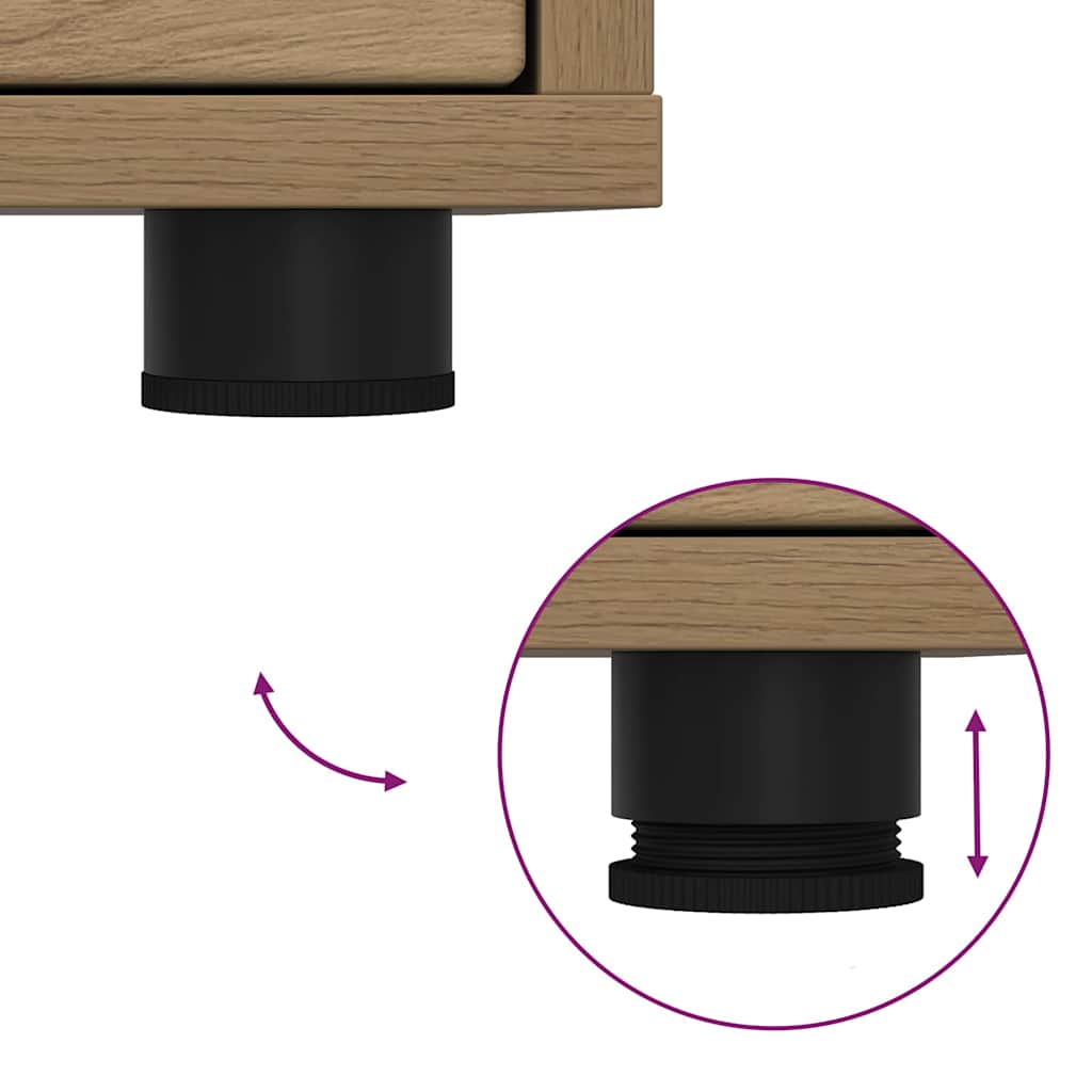 vidaXL Ντουλάπι TV Artisan Oak 100 x 48 x 43 εκ. Επεξεργασμένο ξύλο