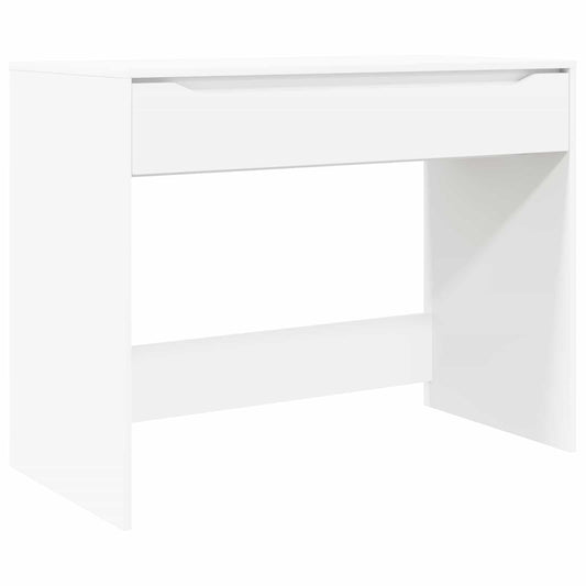 vidaXL Γραφείο Λευκός 100 x 50 x 78 εκ Μηχανικά επεξεργασμένο ξύλο