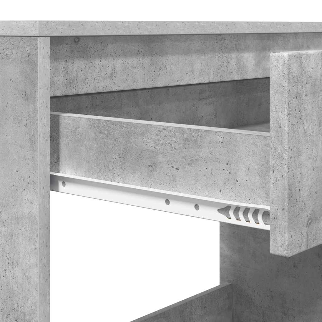 vidaXL Γραφείο Σκυρόδεμα Γκρι 100 x 50 x 78 εκ Επεξεργασμένο ξύλο