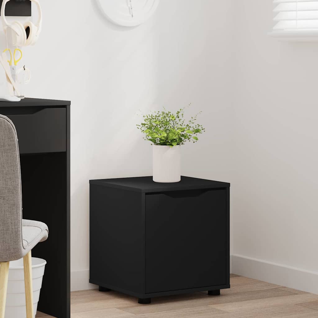 vidaXL Ντουλάπι Μπάνιου Μαύρο 40,5 x 40 x 44 εκ Επεξεργασμένο ξύλο