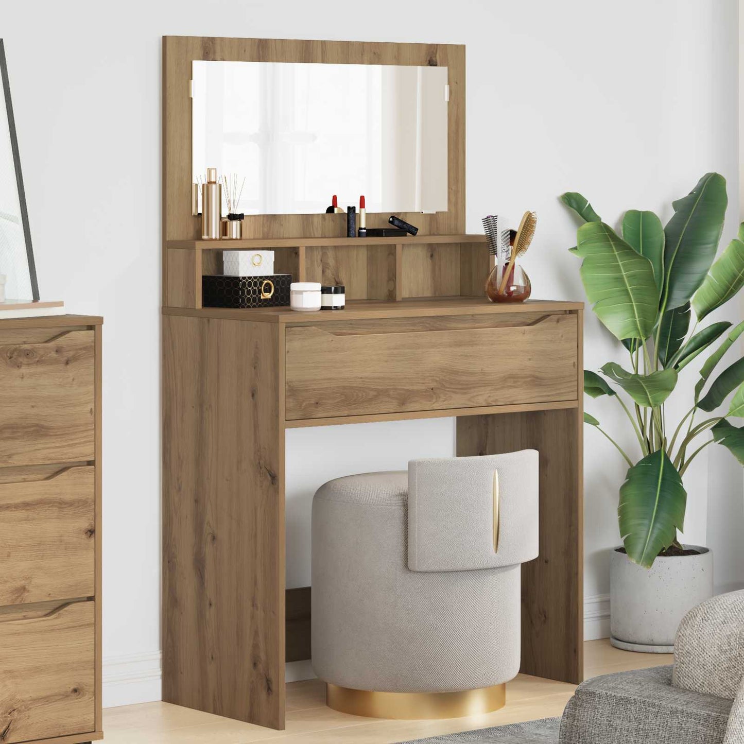 vidaXL Τραπέζια Ντυσίματος Κρεβατοκάμαρας Artisan Oak