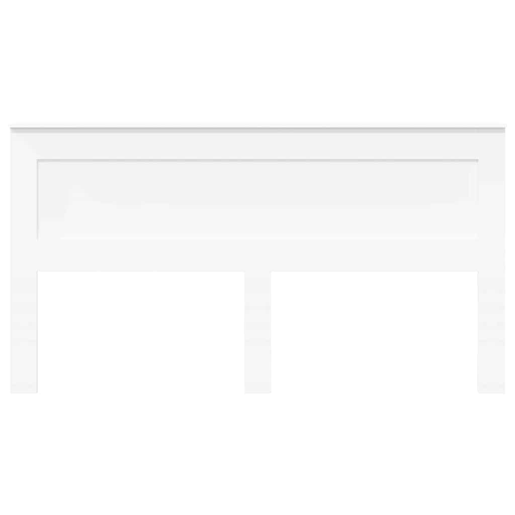 vidaXL Κεφαλάρι με κεφαλάρι Λευκό 180 cm Επεξεργασμένο ξύλο