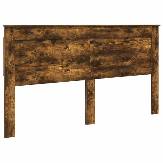 vidaXL Κεφαλάρι με κεφαλάρι Καπνιστό Δρύς 180 cm Επεξεργασμένο ξύλο