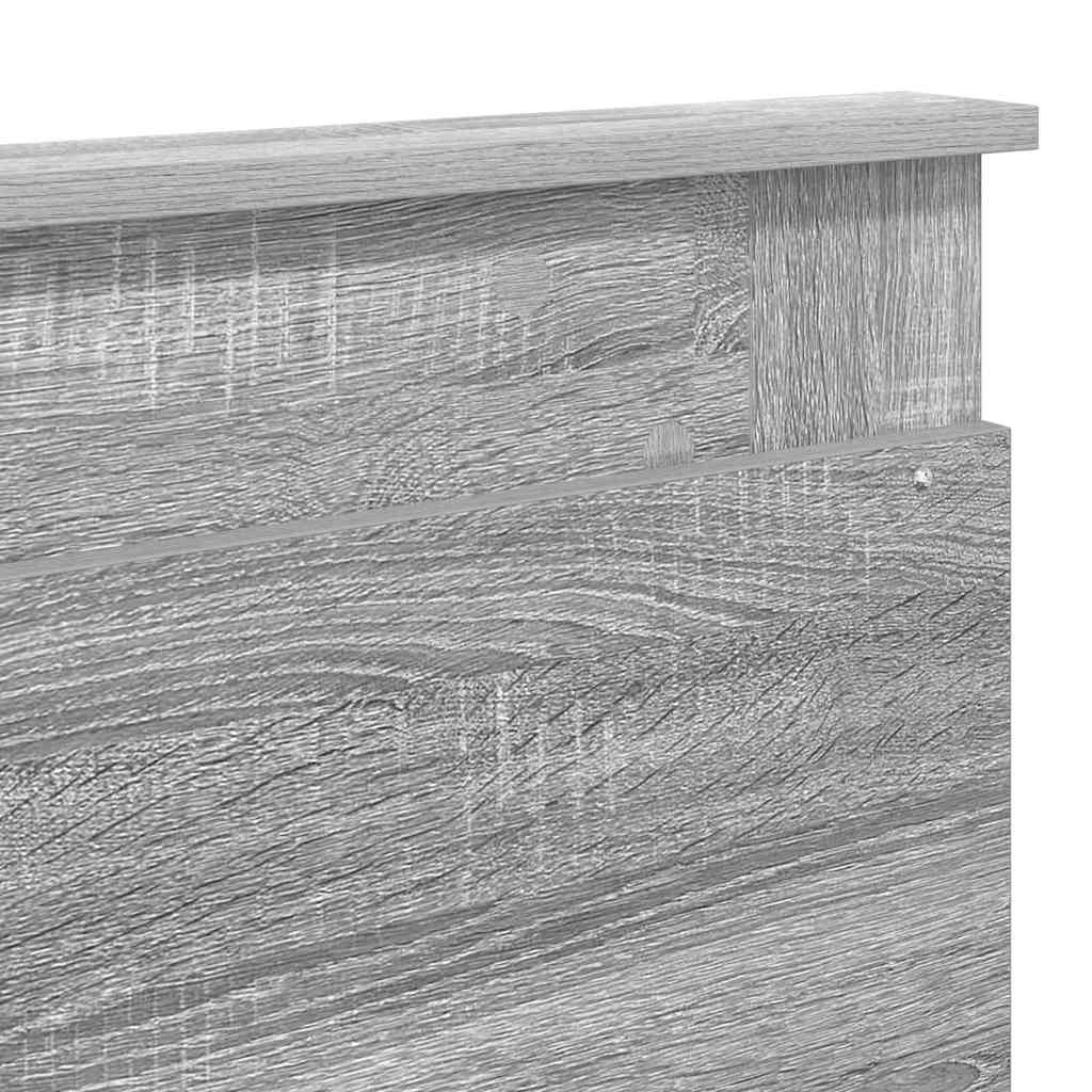 vidaXL Κεφαλάρι με κεφαλάρι Γκρίζο Σονομα 180 cm Επεξεργασμένο ξύλο