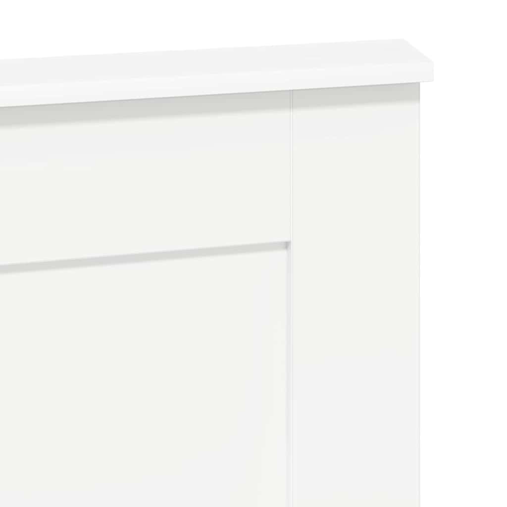 vidaXL Κεφαλάρι με κεφαλάρι Λευκό 160 cm Επεξεργασμένο ξύλο