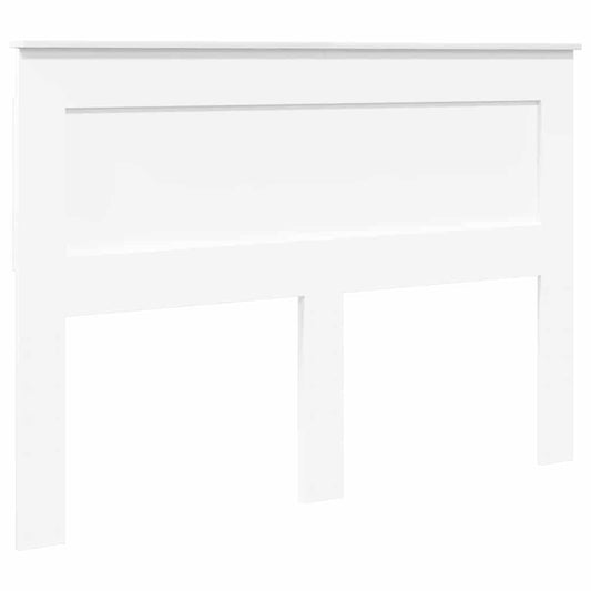 vidaXL Κεφαλάρι με κεφαλάρι Λευκό 150 cm Επεξεργασμένο ξύλο