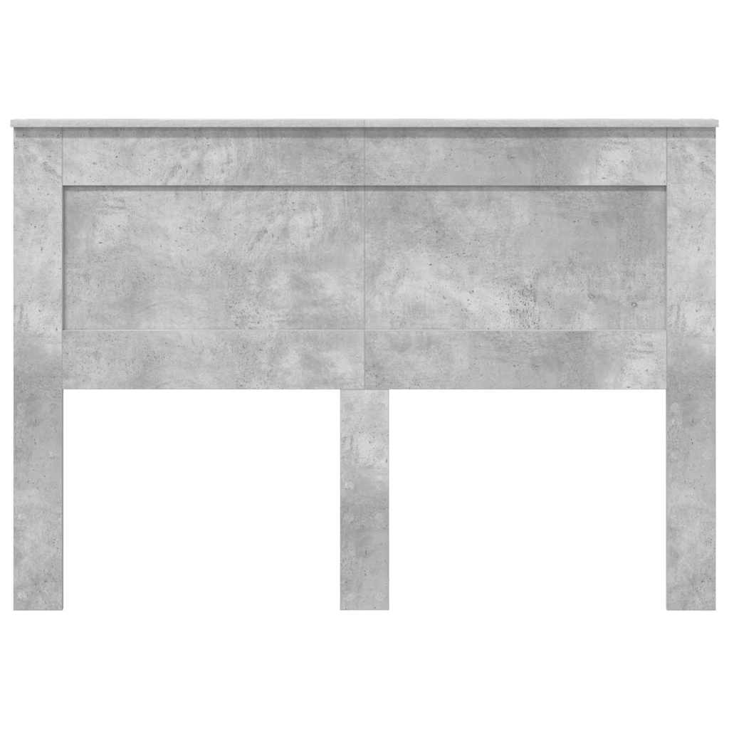 vidaXL Κεφαλάρι με κεφαλάρι Σκυρόδεμα Γκρι 150 cm Επεξεργασμένο ξύλο