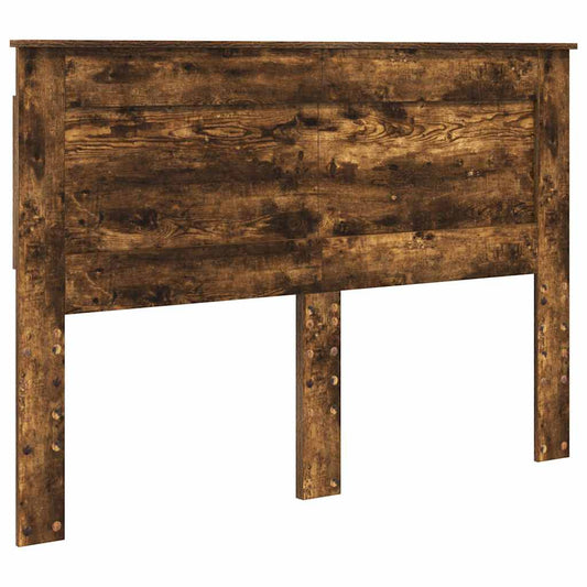 vidaXL Κεφαλάρι με κεφαλάρι Καπνιστό Δρύς 150 cm Επεξεργασμένο ξύλο