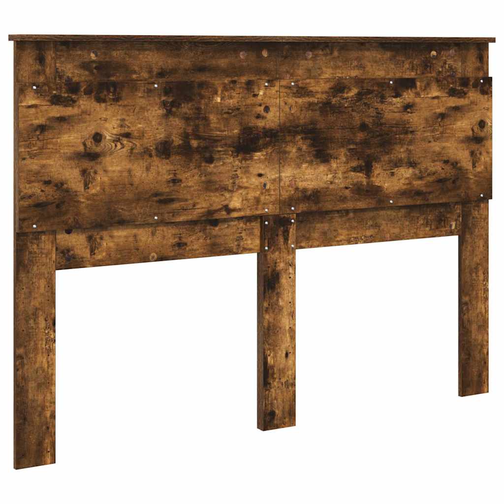 vidaXL Κεφαλάρι με κεφαλάρι Καπνιστό Δρύς 150 cm Επεξεργασμένο ξύλο