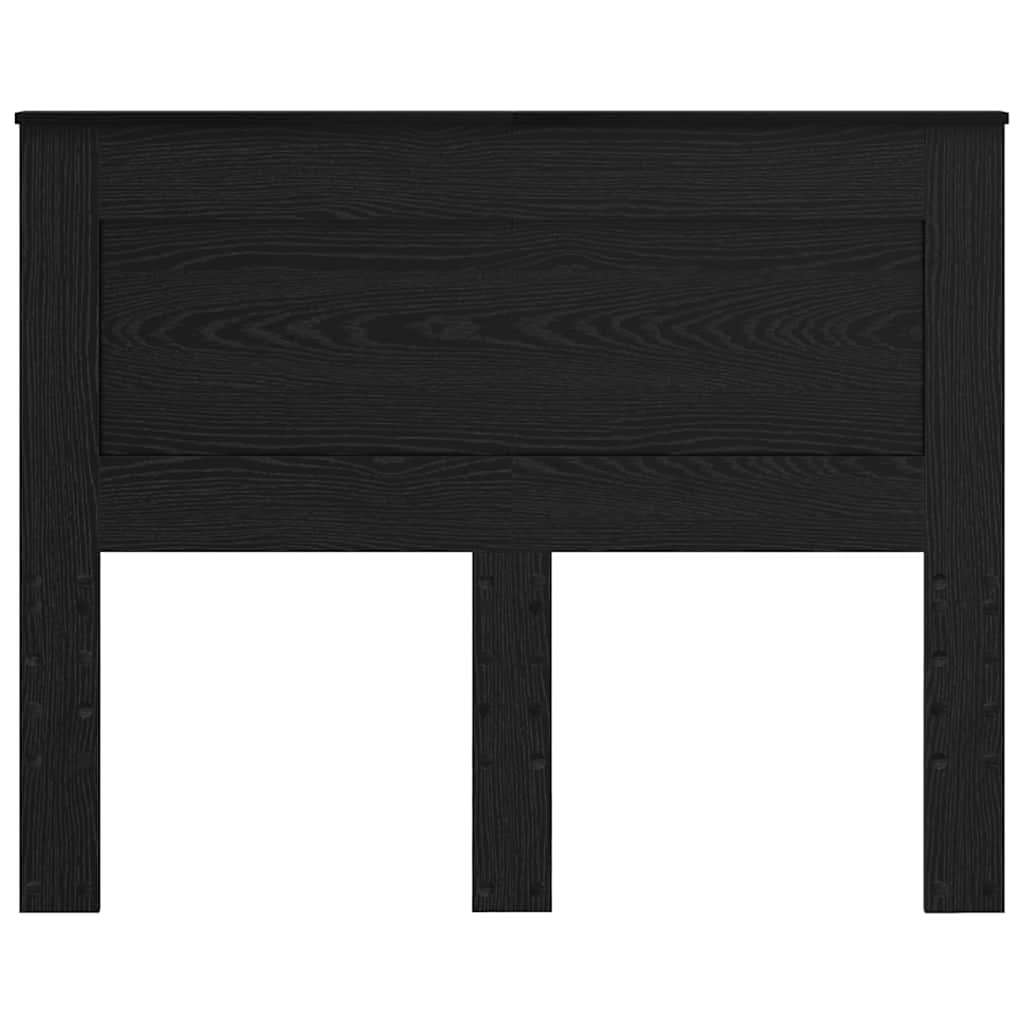 vidaXL Κεφαλάρι με κεφαλάρι Μαύρη Οξυά 135 cm Επεξεργασμένο ξύλο