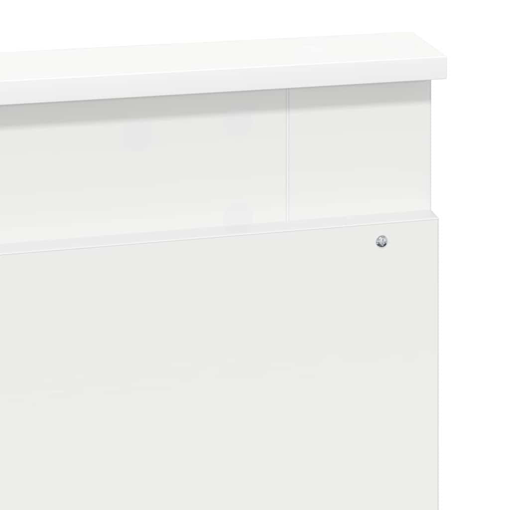 vidaXL Κεφαλάρι με κεφαλάρι Λευκό 120 cm Επεξεργασμένο ξύλο