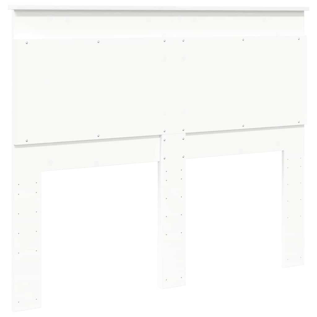 vidaXL Κεφαλάρι με κεφαλάρι Λευκό 120 cm Επεξεργασμένο ξύλο