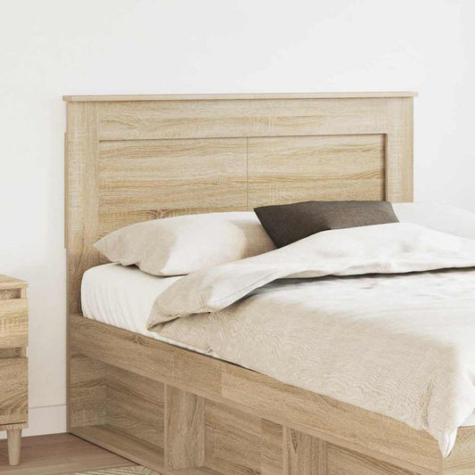 vidaXL Κεφαλάρι με κεφαλάρι Δρύς Sonoma 120 cm Επεξεργασμένο ξύλο