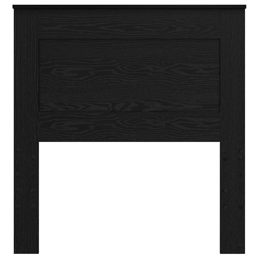 vidaXL Κεφαλάρι με κεφαλάρι Μαύρη Οξυά 100 cm Επεξεργασμένο ξύλο