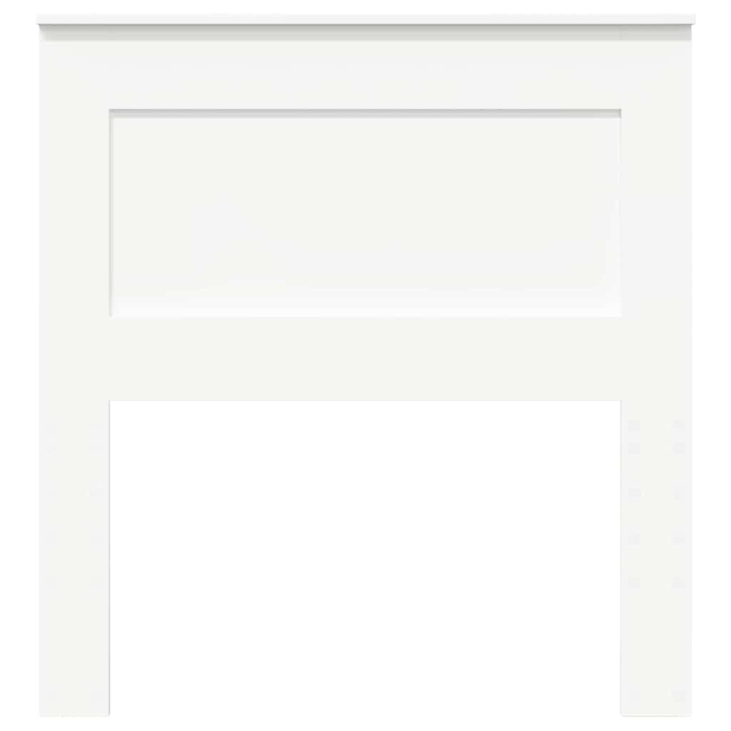 vidaXL Κεφαλάρι με κεφαλάρι Λευκό 90 cm Επεξεργασμένο ξύλο