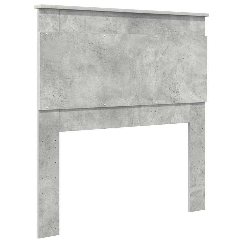 vidaXL Κεφαλάρι με κεφαλάρι Σκυρόδεμα Γκρι 90 cm Επεξεργασμένο ξύλο