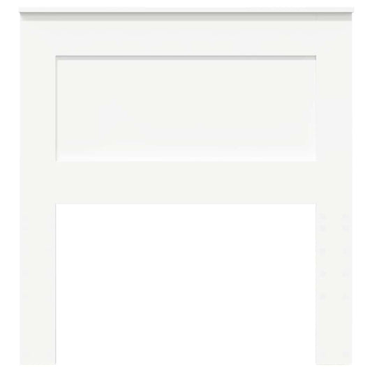 vidaXL Κεφαλάρι με κεφαλάρι Λευκό 80 cm Επεξεργασμένο ξύλο