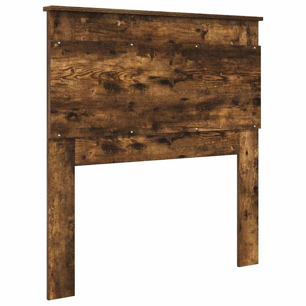 vidaXL Κεφαλάρι με κεφαλάρι Καπνιστό Δρύς 80 cm Επεξεργασμένο ξύλο