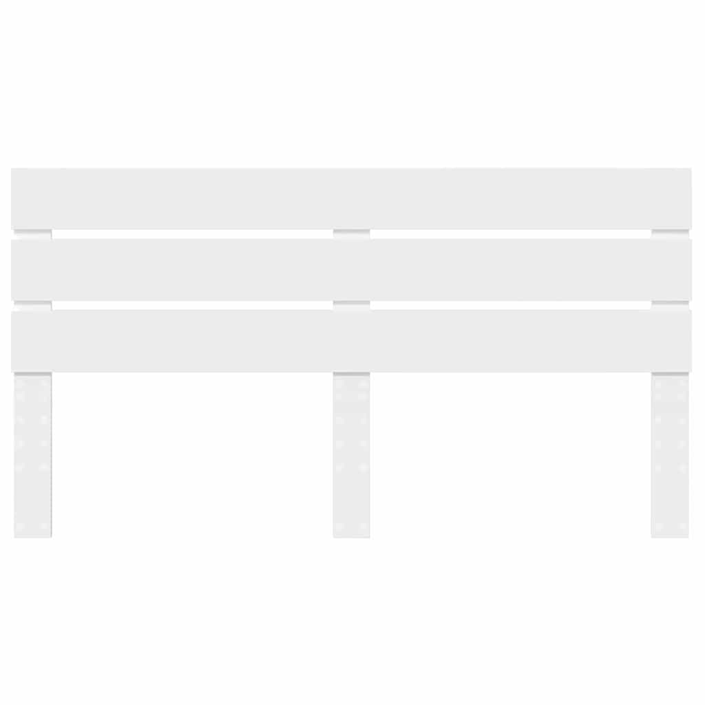 vidaXL Κεφαλάρι με κεφαλάρι Λευκό 180 cm Επεξεργασμένο ξύλο