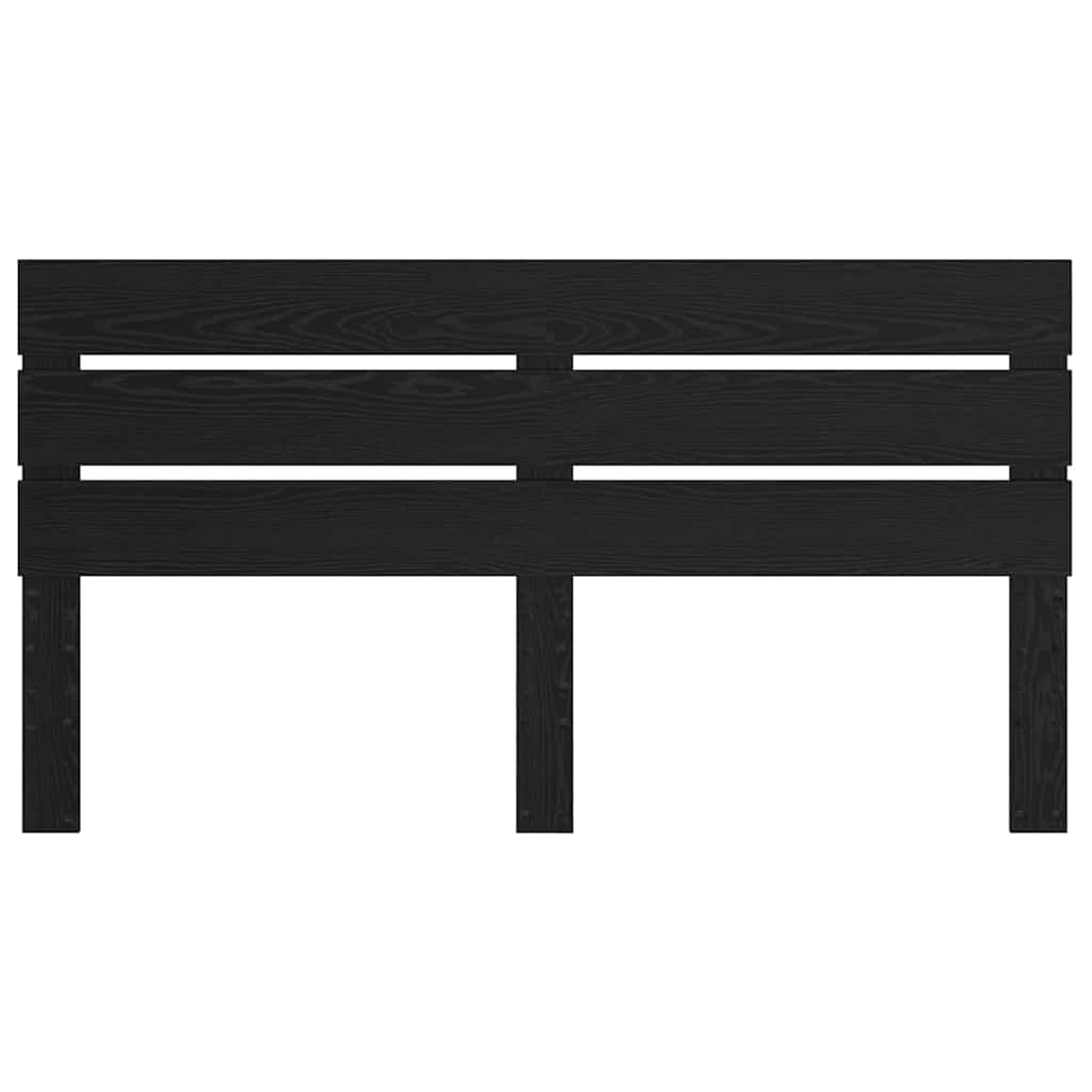 vidaXL Κεφαλάρι με κεφαλάρι Μαύρη Οξυά 180 cm Επεξεργασμένο ξύλο