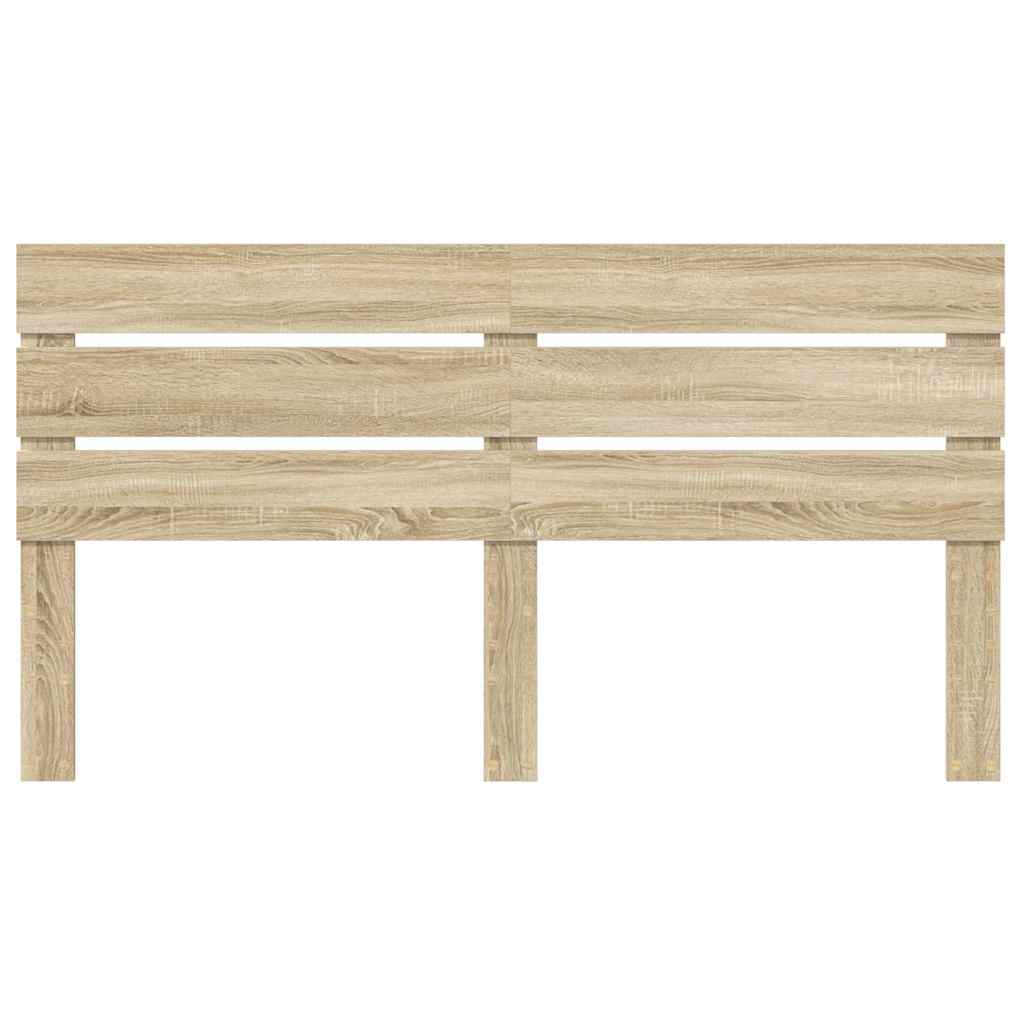 vidaXL Κεφαλάρι με κεφαλάρι Δρύς Sonoma 180 cm Επεξεργασμένο ξύλο