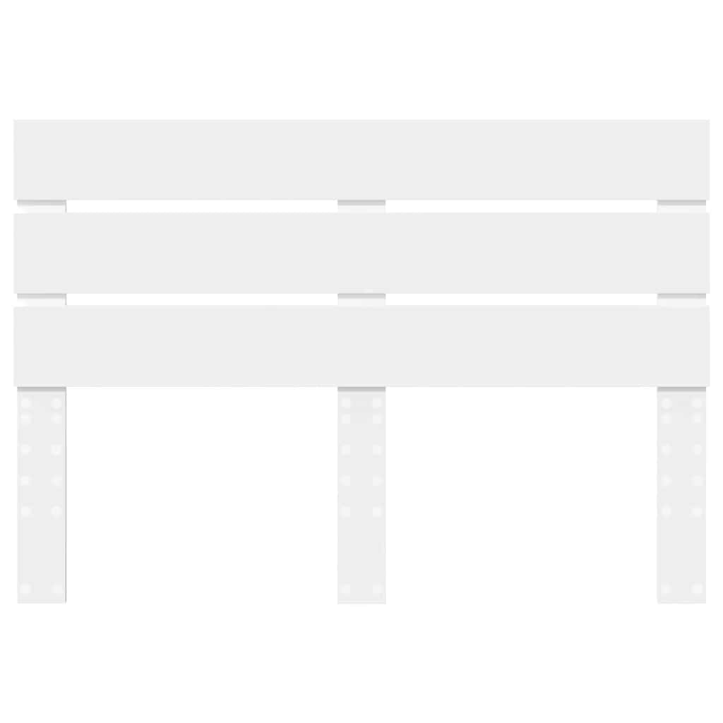vidaXL Κεφαλάρι με κεφαλάρι Λευκό 150 cm Επεξεργασμένο ξύλο