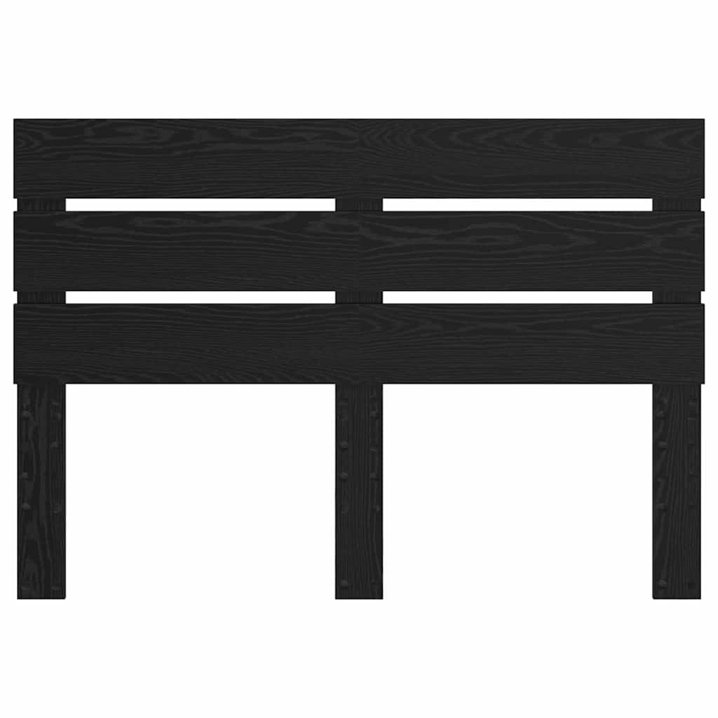 vidaXL Κεφαλάρι με κεφαλάρι Μαύρη Οξυά 150 cm Επεξεργασμένο ξύλο