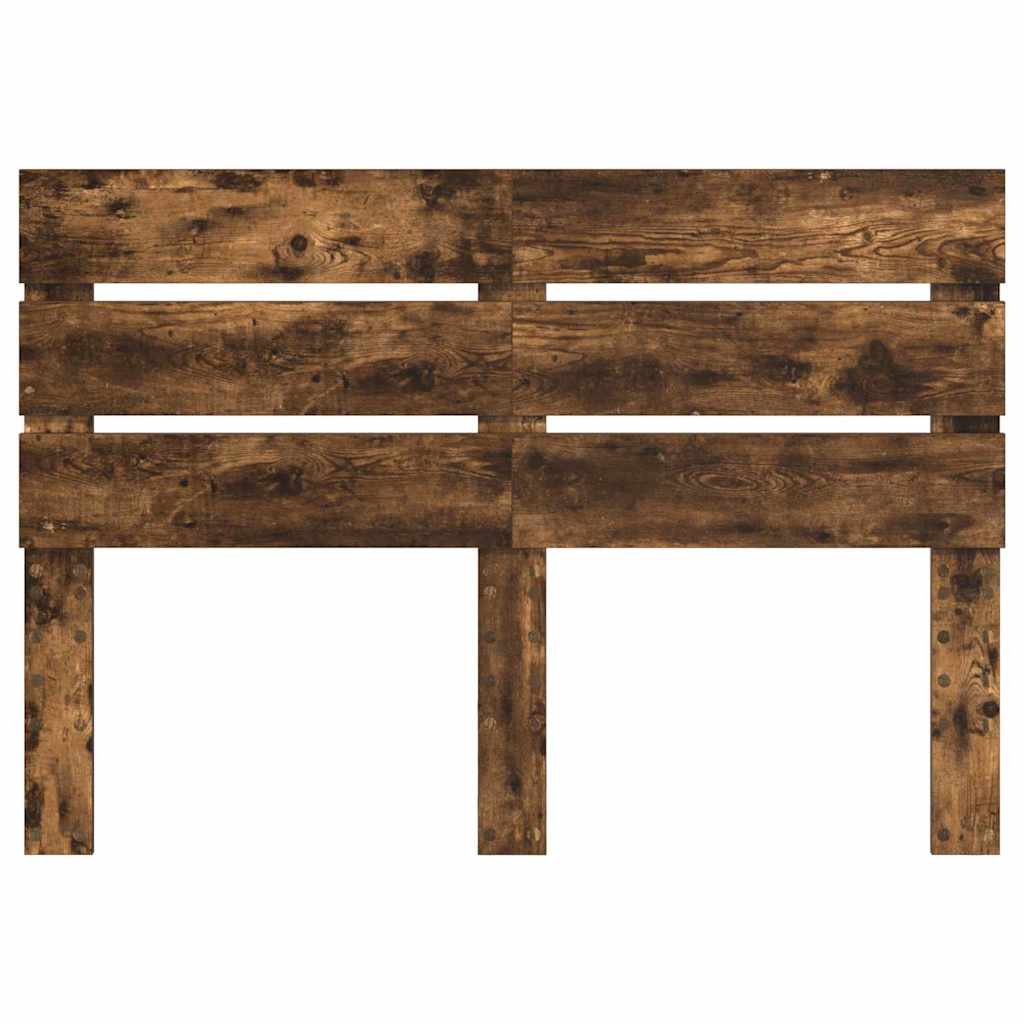 vidaXL Κεφαλάρι με κεφαλάρι Καπνιστό Δρύς 150 cm Επεξεργασμένο ξύλο