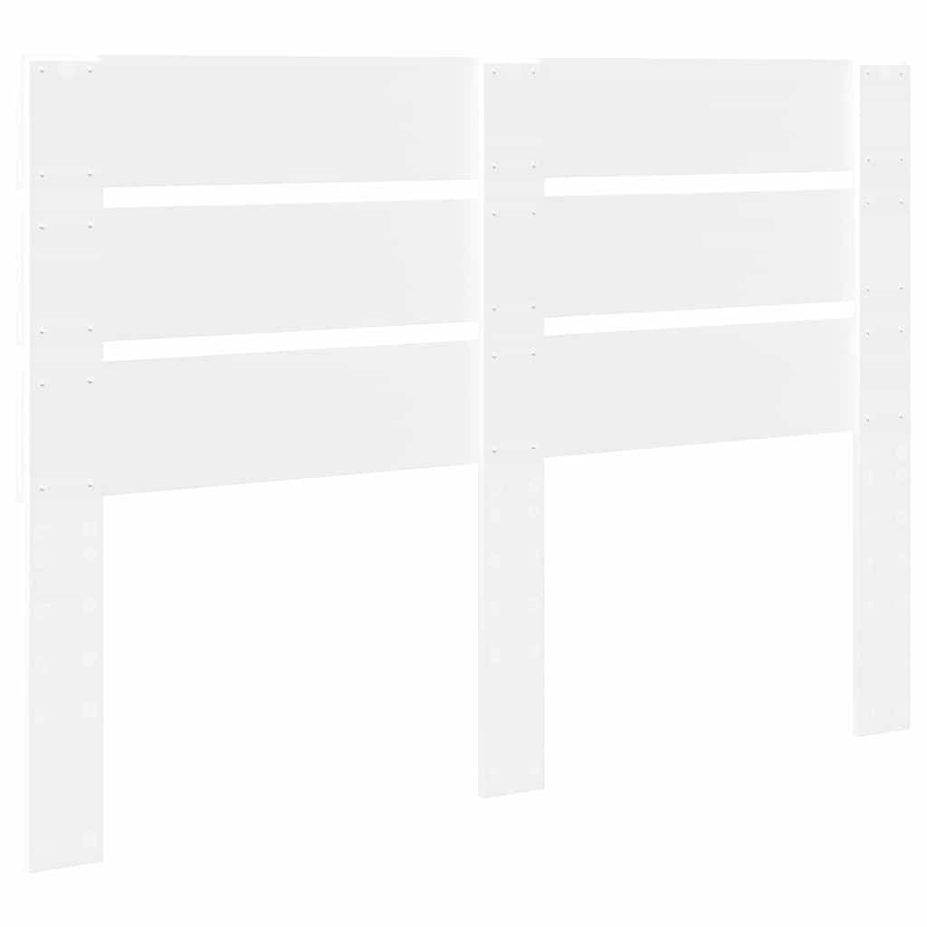 vidaXL Κεφαλάρι με κεφαλάρι Λευκό 140 cm Επεξεργασμένο ξύλο