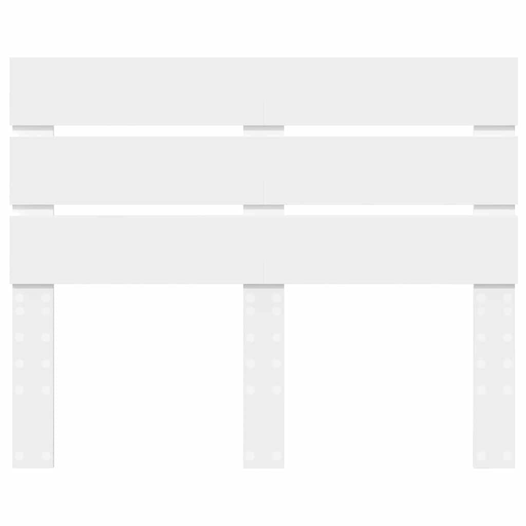 vidaXL Κεφαλάρι με κεφαλάρι Λευκό 135 cm Επεξεργασμένο ξύλο