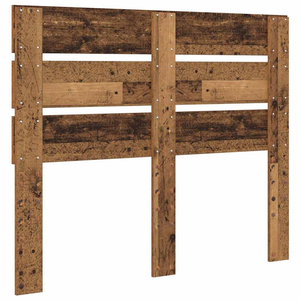 vidaXL Κεφαλάρι με κεφαλάρι Παλιό ξύλο 135 cm Επεξεργασμένο ξύλο