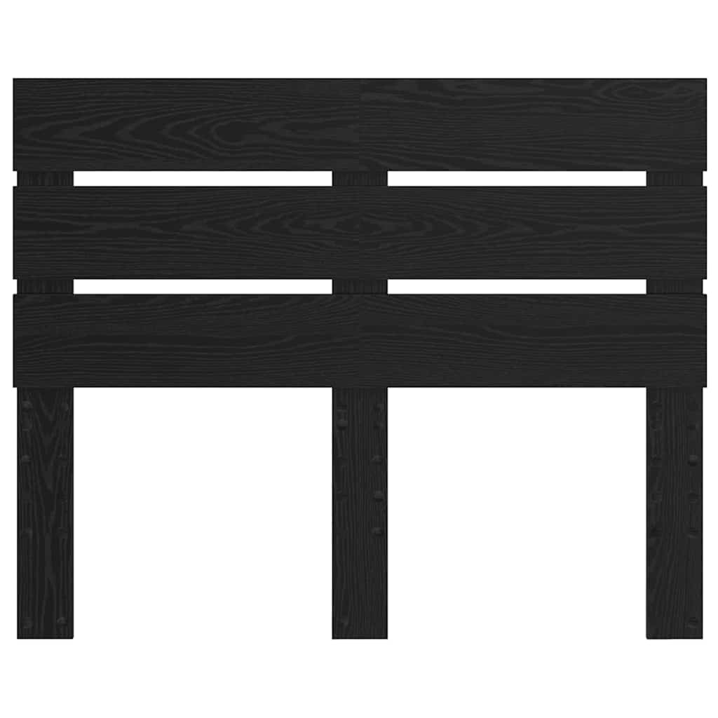 vidaXL Κεφαλάρι με κεφαλάρι Μαύρη Οξυά 120 cm Επεξεργασμένο ξύλο