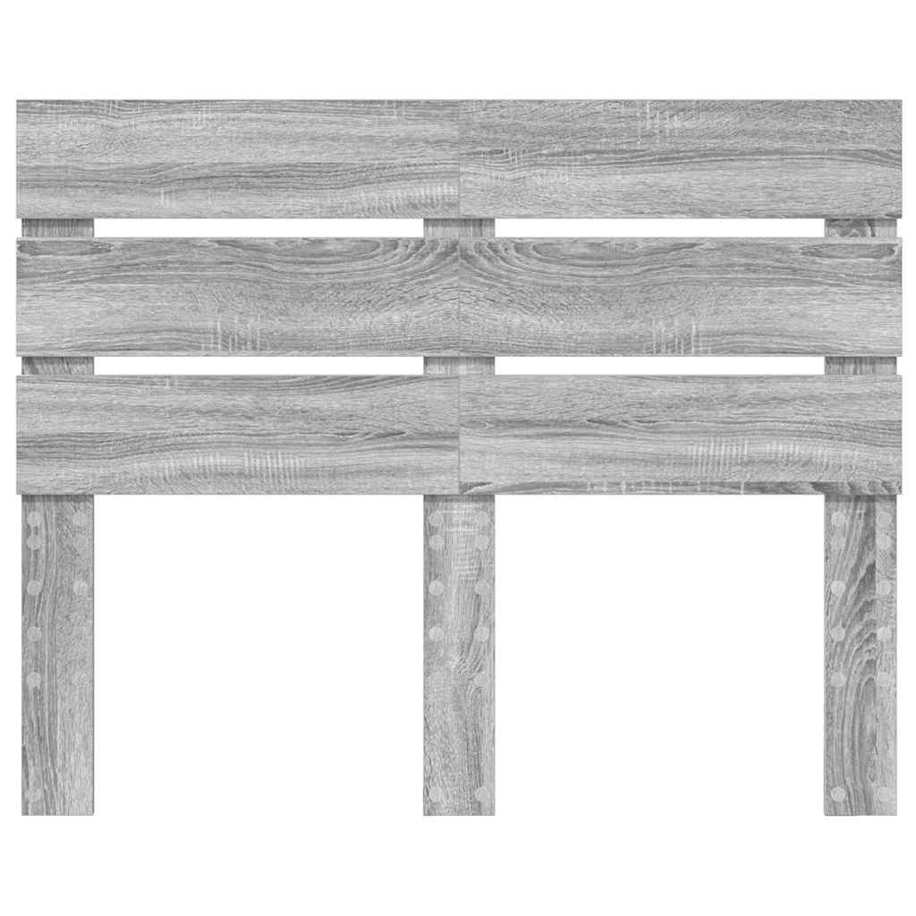 vidaXL Κεφαλάρι με κεφαλάρι Γκρίζο Σονομα 120 cm Επεξεργασμένο ξύλο