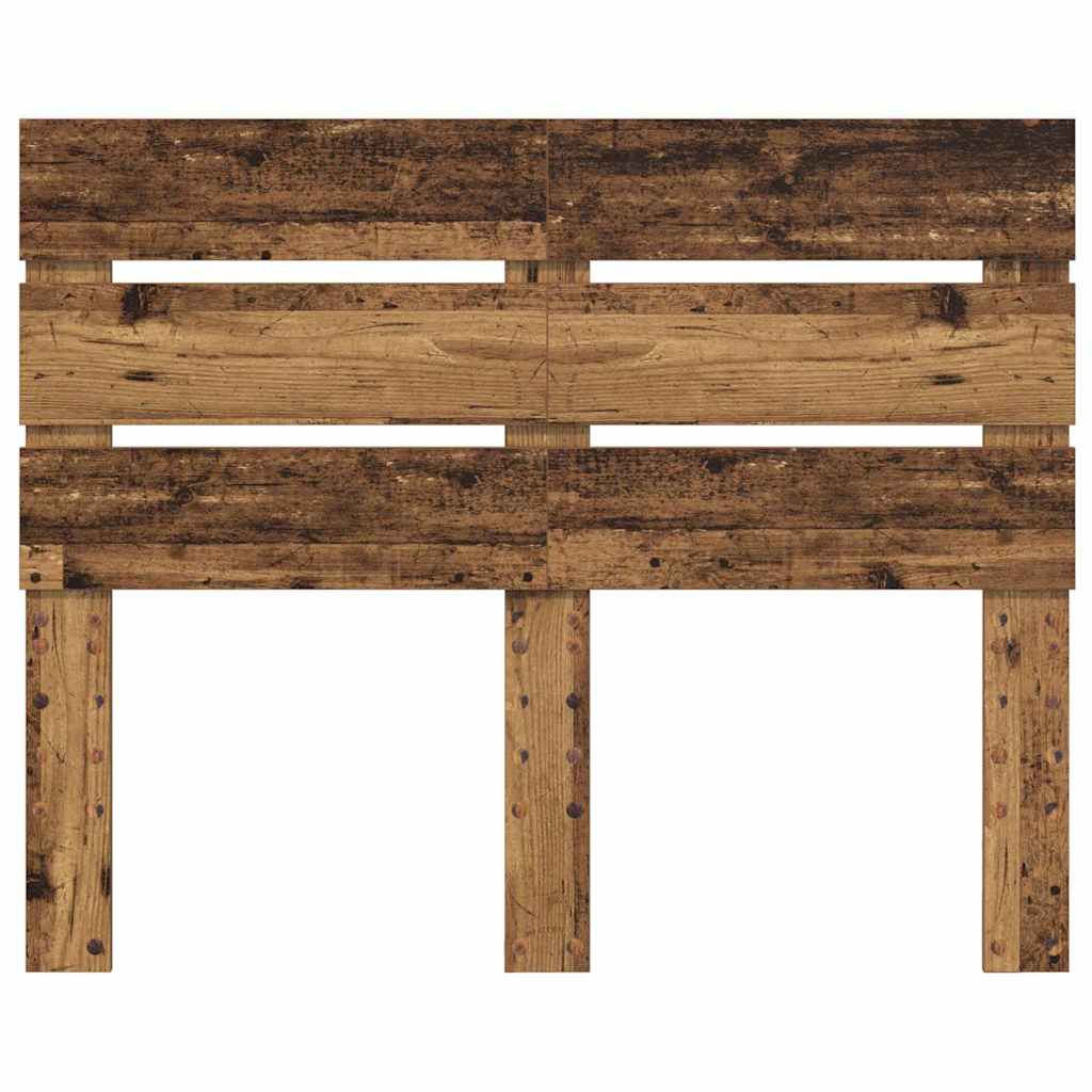 vidaXL Κεφαλάρι με κεφαλάρι Παλιό ξύλο 120 cm Επεξεργασμένο ξύλο
