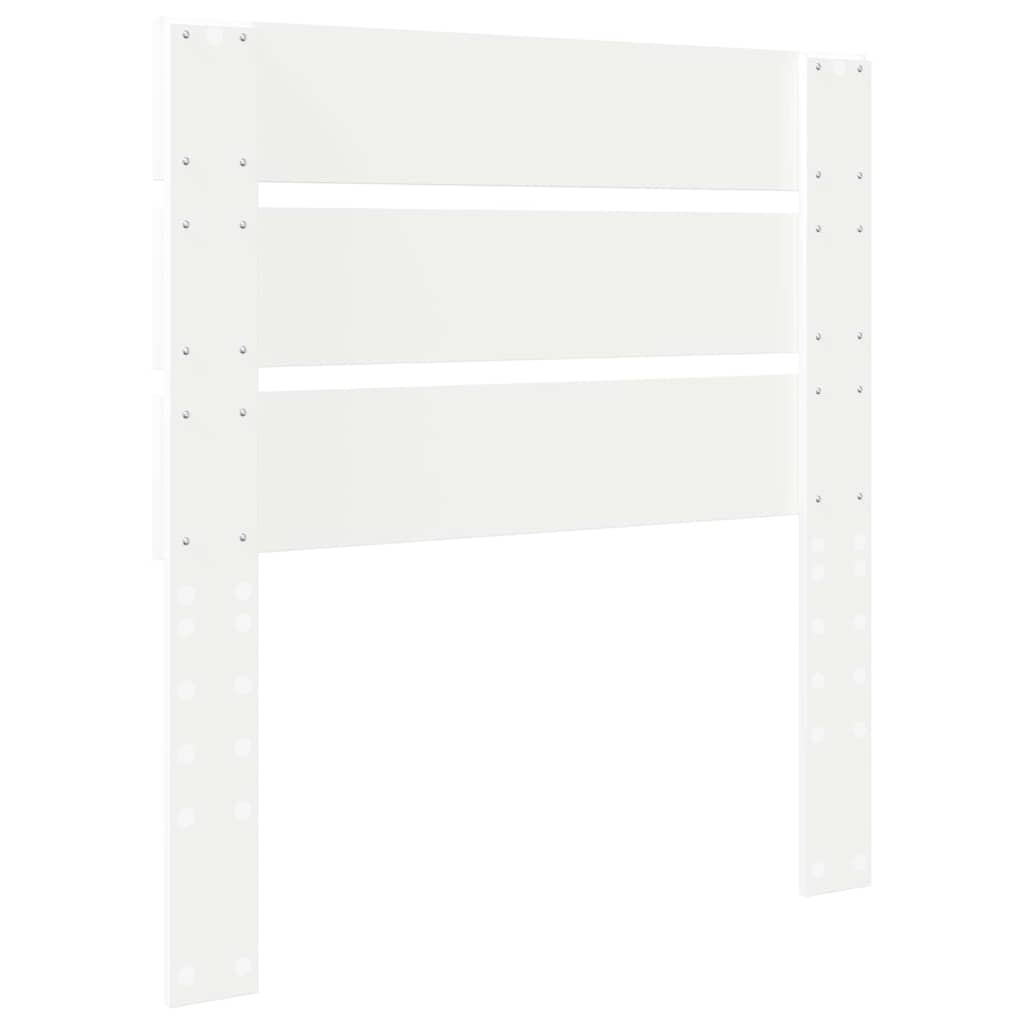 vidaXL Κεφαλάρι με κεφαλάρι Λευκό 90 cm Επεξεργασμένο ξύλο