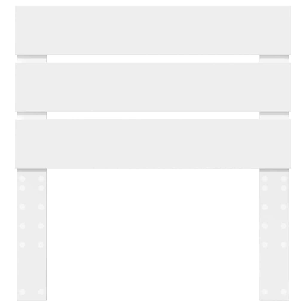 vidaXL Κεφαλάρι με κεφαλάρι Λευκό 90 cm Επεξεργασμένο ξύλο