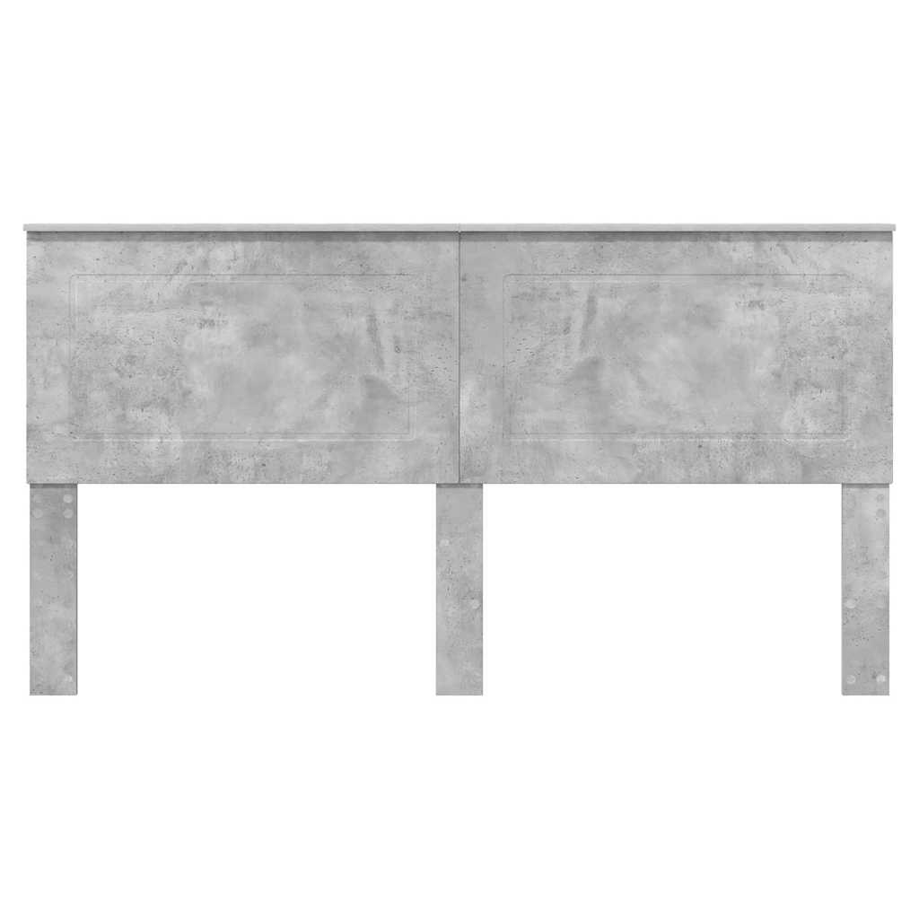 vidaXL Κεφαλάρι με κεφαλάρι Σκυρόδεμα Γκρι 180 cm Επεξεργασμένο ξύλο