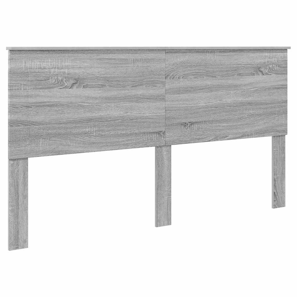 vidaXL Κεφαλάρι με κεφαλάρι Γκρίζο Σονομα 180 cm Επεξεργασμένο ξύλο