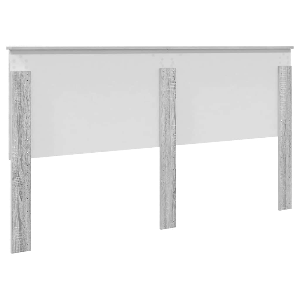 vidaXL Κεφαλάρι με κεφαλάρι Γκρίζο Σονομα 180 cm Επεξεργασμένο ξύλο
