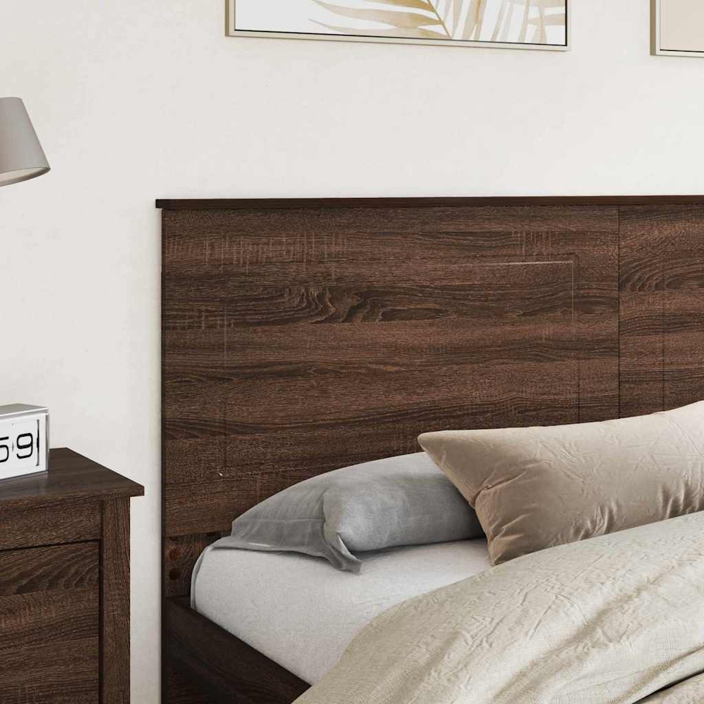 vidaXL Κεφαλάρι με κεφαλάρι Καφέ δρυς 180 cm Επεξεργασμένο ξύλο