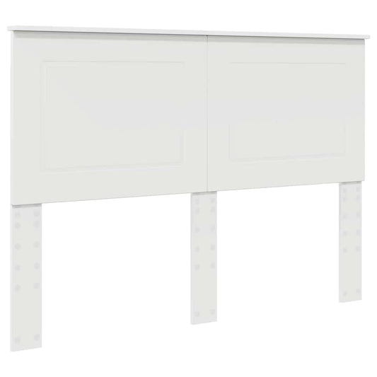 vidaXL Κεφαλάρι με κεφαλάρι Λευκό 160 cm Επεξεργασμένο ξύλο