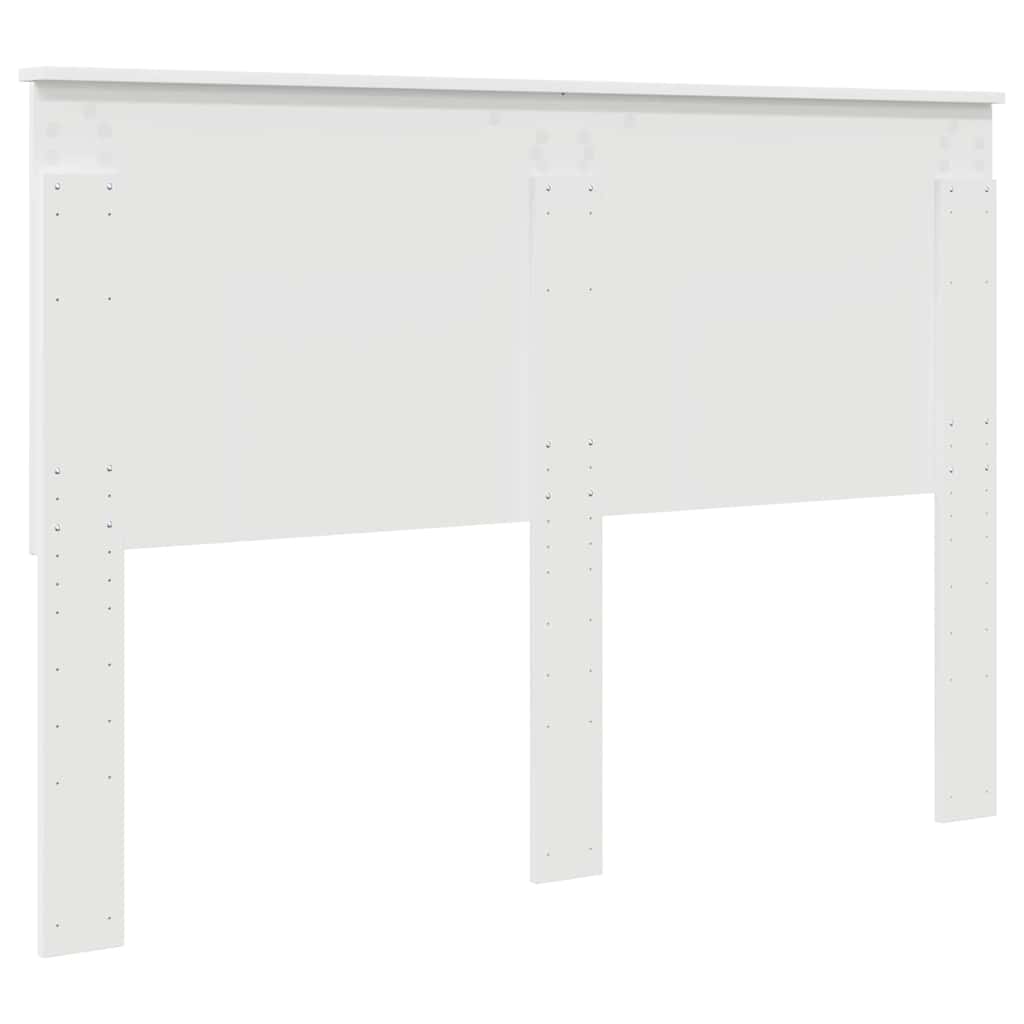 vidaXL Κεφαλάρι με κεφαλάρι Λευκό 160 cm Επεξεργασμένο ξύλο