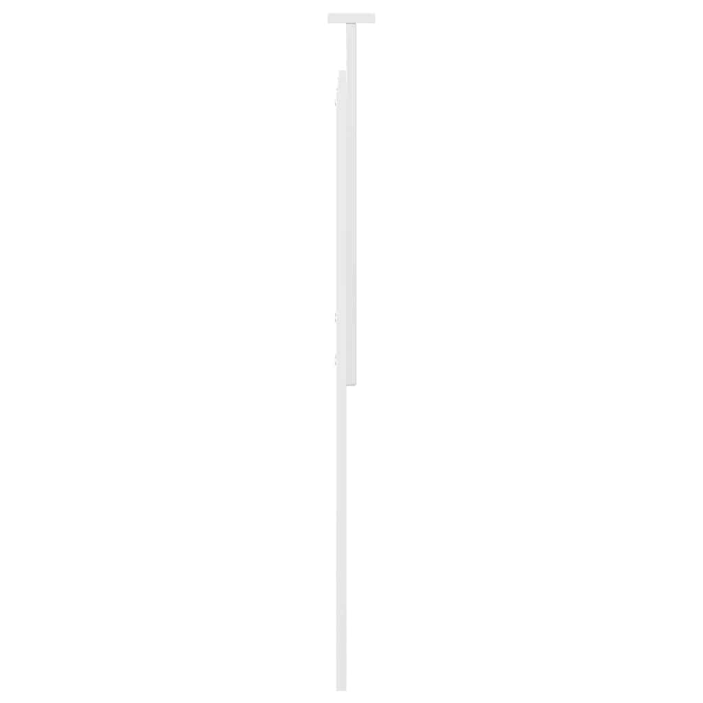 vidaXL Κεφαλάρι με κεφαλάρι Λευκό 160 cm Επεξεργασμένο ξύλο