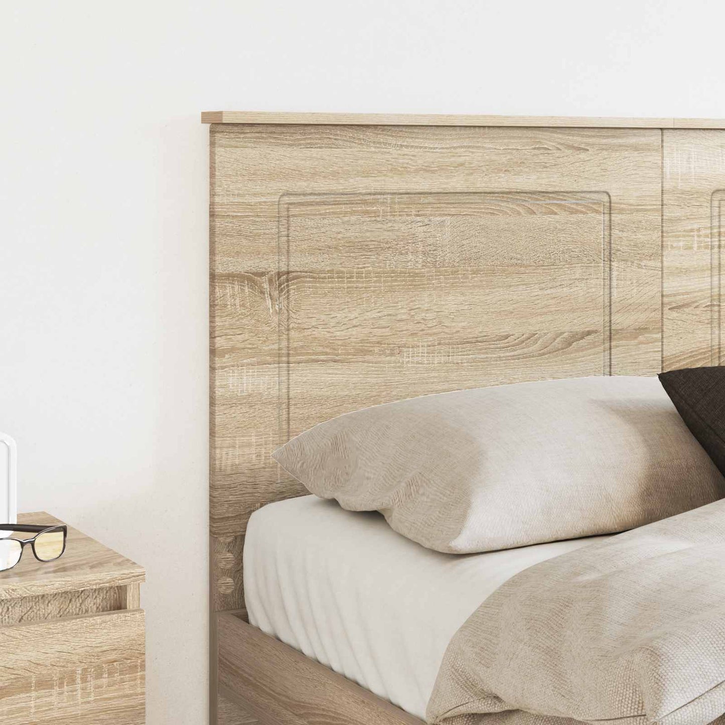 vidaXL Κεφαλάρι με κεφαλάρι Δρύς Sonoma 160 cm Επεξεργασμένο ξύλο