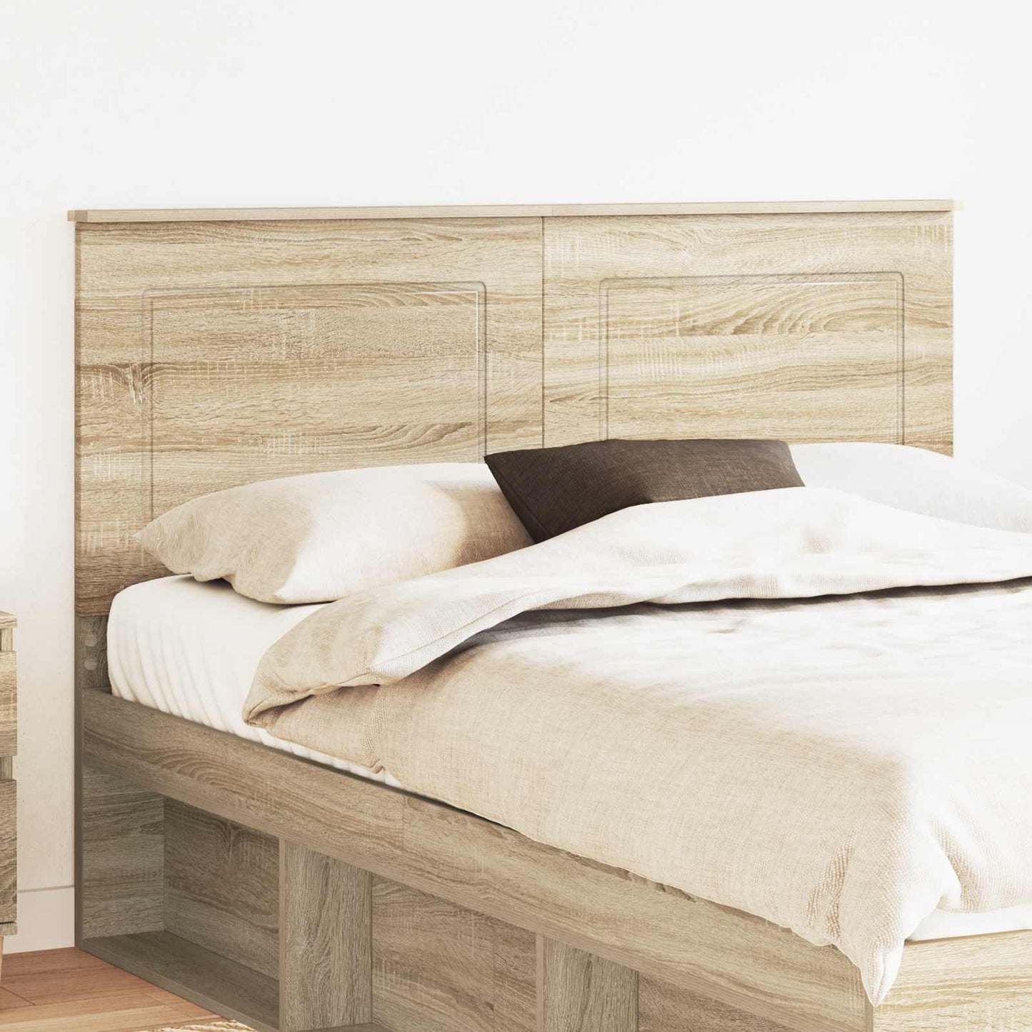 vidaXL Κεφαλάρι με κεφαλάρι Δρύς Sonoma 160 cm Επεξεργασμένο ξύλο