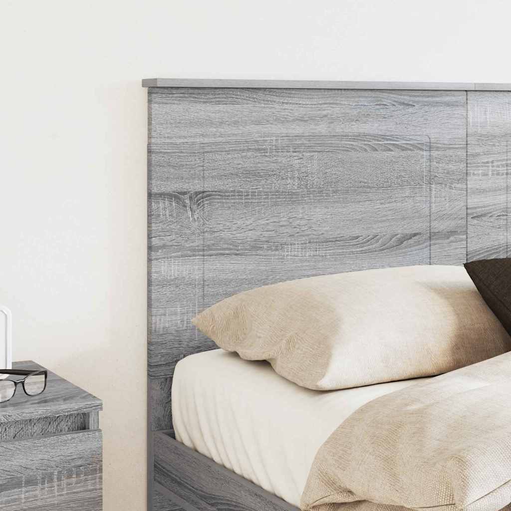 vidaXL Κεφαλάρι με κεφαλάρι Γκρίζο Σονομα 160 cm Επεξεργασμένο ξύλο